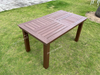 Slat Top Outdoor Rectangular Table