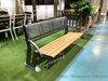 New 3 seats Park Bench with Steel Frame and Backrest