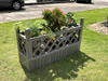 Outdoor planter ine lattice pattern