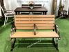 New 2 seats Park Bench with Compact Steel Frame / Backrest