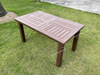 Slat Top Outdoor Rectangular Table