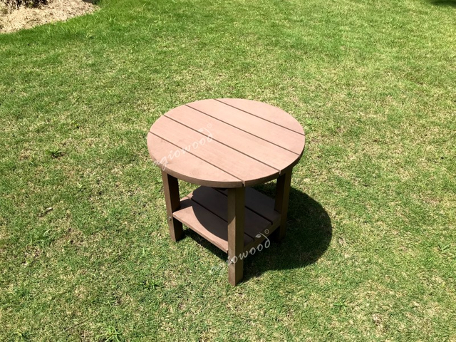 Round Outdoor Side Table Stool