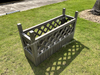 Outdoor planter ine lattice pattern