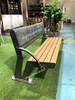 New 3 seats Park Bench with Steel Frame and Backrest