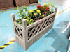 Outdoor planter with lattice pattern